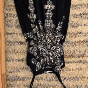 Navy blue strap stretchy dress Maurice’s size S